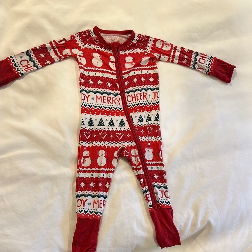 Little Sleepies Christmas One Piece